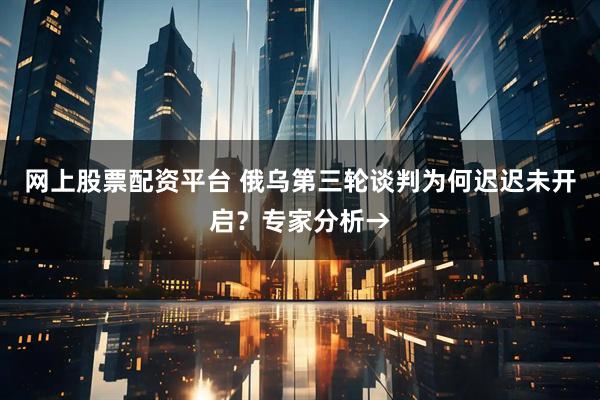 网上股票配资平台 俄乌第三轮谈判为何迟迟未开启？专家分析→